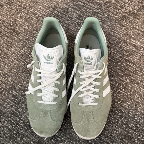 Adidas Gazelle Mint Green and White Sneakers - Picture 5 of 5